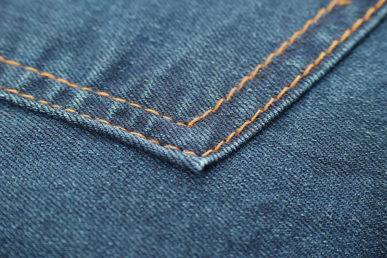 les toiles bleues de nimes zoom couture poche denim